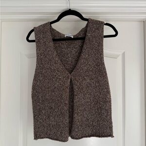Rumored Brown Knit Tank Top